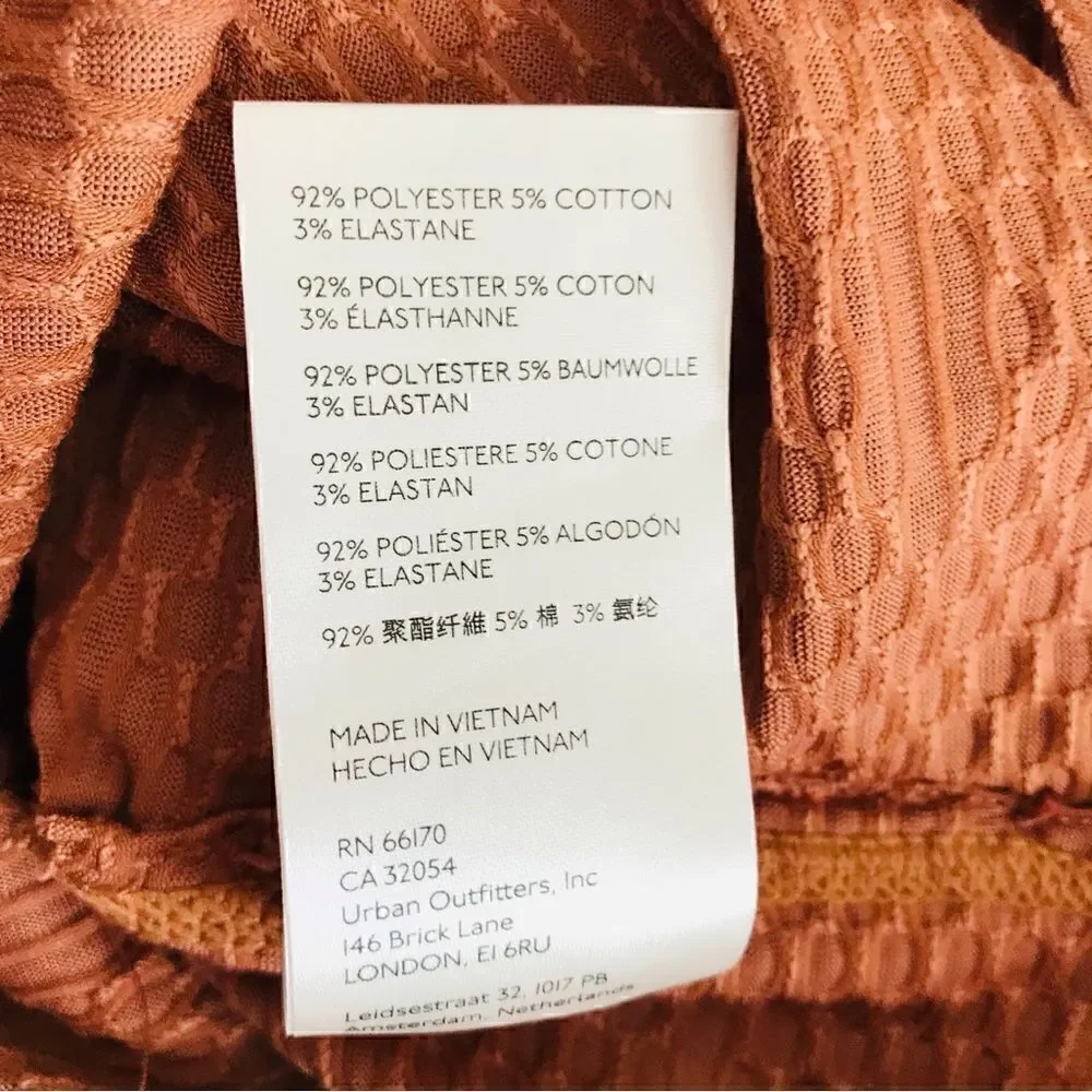 New! Free People Penny Top in Mesa Combo Rust Burnt Orange